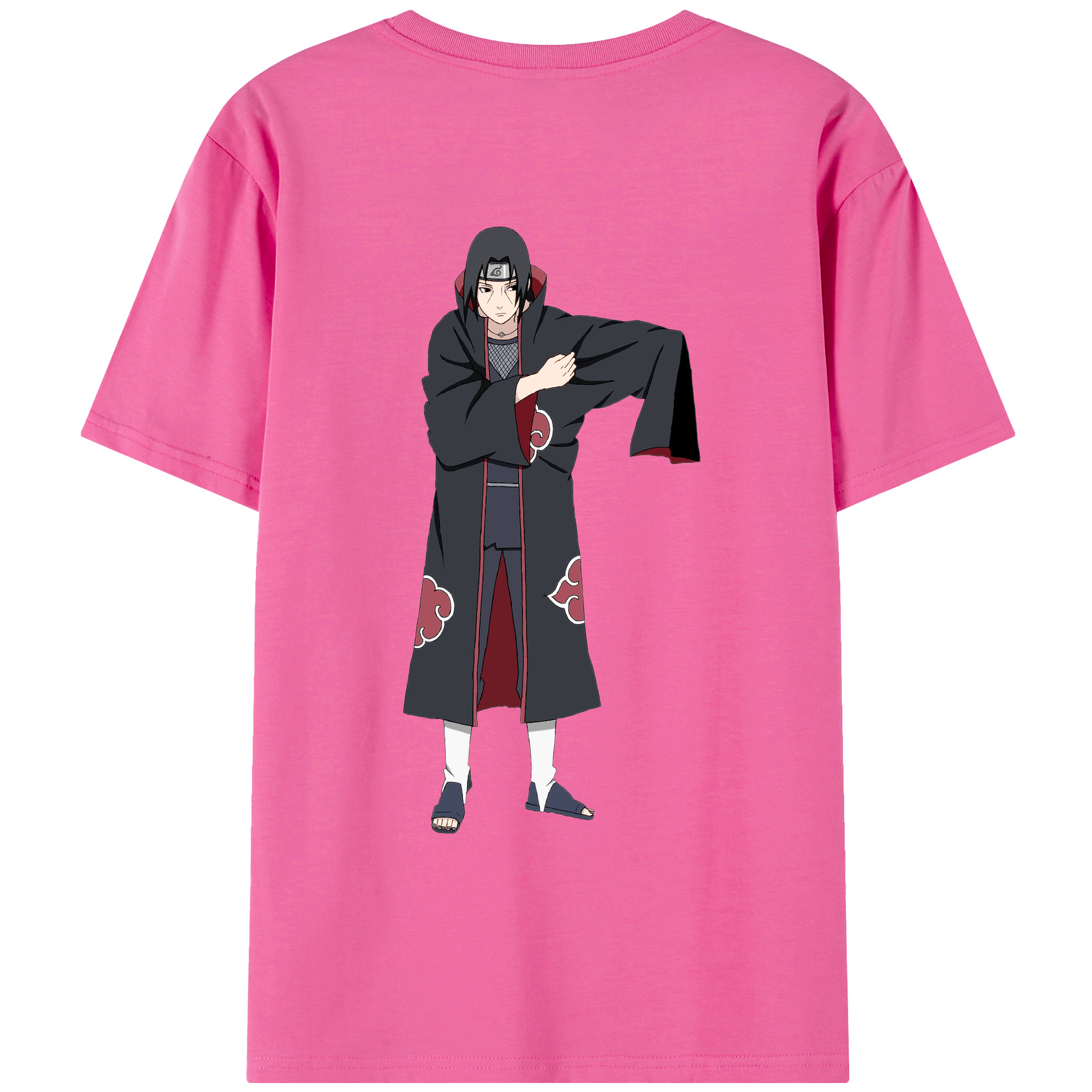 （画像用） NARUTO -ナルト- うちは イタチ Uchiha Itachi レディース半袖Tシャツ(バックプリント)